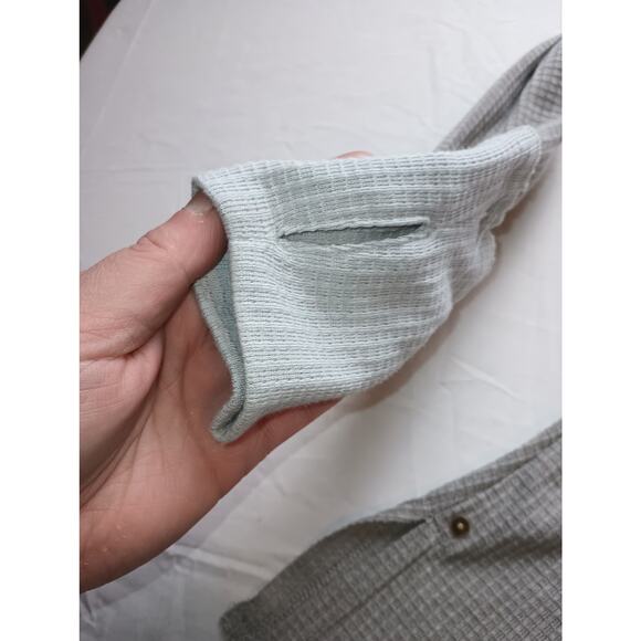 Frye And Co Women's Full Zip Waffle Knit Thumb Holes, Size Small Grey - Picture 3 of 6